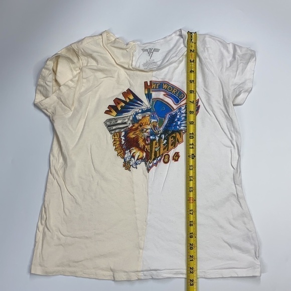 Van Halen Cream and White Shirt Large - Picture 6 of 6